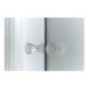 TAKO Box doccia Circolare scorrevole finitura bianco 90 cm trasparente (misura 88/90-88/90 h.195)