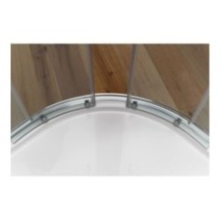 YUMI Box doccia Circolare scorrevole finitura bianco 90 cm serigrafato (misura 87/90-87/90 h.195 raggio 55)