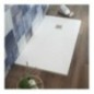 AQUArelax piatto doccia SLIM marmoresina rettangolare 70x90 cm bianco effetto pietra h 2,7cm