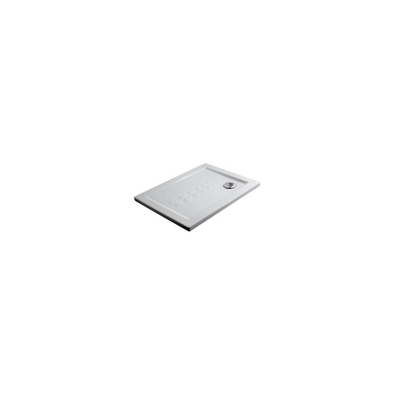 IBIS RECTANGULAR piatto doccia 70X100 extra piatto in ceramica con antiscivolo altezza 5,5cm