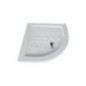 IBIS CORNER piatto doccia semicircolare 80X80 extra piatto in ceramica con antiscivolo altezza 5,5cm