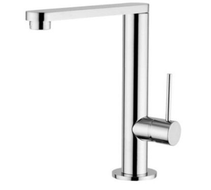 HI-TECH miscelatore per lavello con canna girevole leva minimal finitura cromo