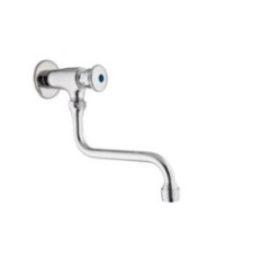 COMMUNITY COMFORT Rubinetto a muro temporizzato 1/2" canna girevole 8-12 secondi finitura cromo