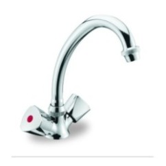 LILLY monoforo per lavello finitura cromo