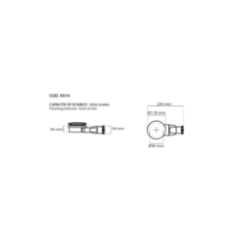 Ceramica Galassia piletta per piatto doccia FOLIA diam 90 h3 con cover in ceramica