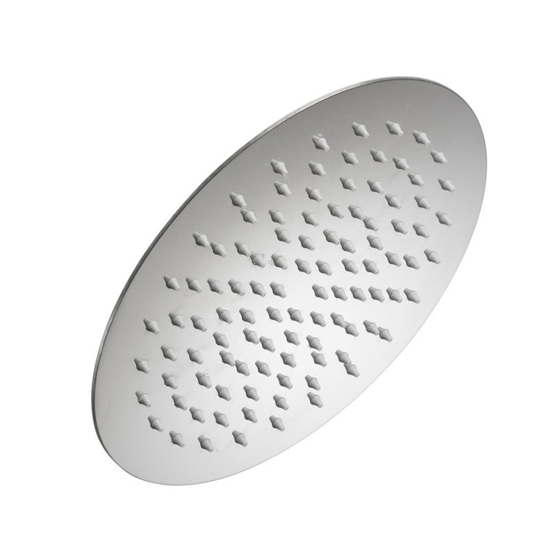 ROUND FLAT Soffione rotondo in acciaio diam 20