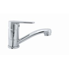 FLY monocomando lavello monoforo canna corta finitura cromo