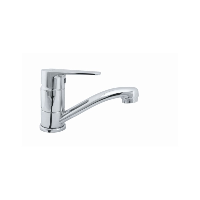 FLY monocomando lavello monoforo canna corta finitura cromo