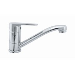 LINE monocomando lavello monoforo canna corta finitura cromo