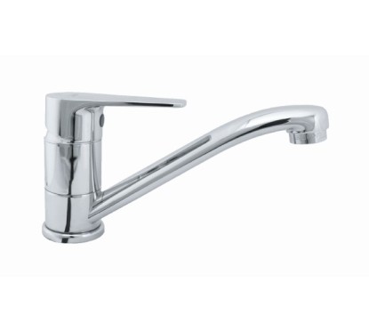 LINE monocomando lavello monoforo canna corta finitura cromo