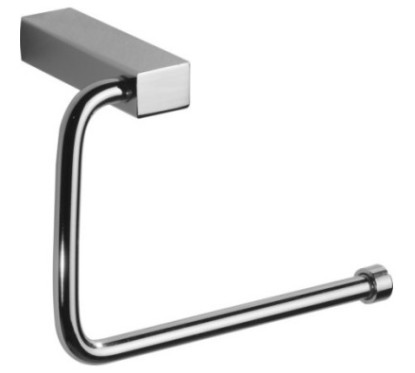 OSCAR porta rotolo sagomato in ottone cromato