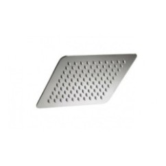 SQUARE FLAT Soffione quadrato in acciaio 20 cm