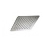 SQUARE FLAT Soffione quadrato in acciaio 20 cm