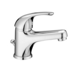 ITALY Monocomando lavabo con scarico automatico finitura colorato cromo con cartuccia a risparmio d'acqua