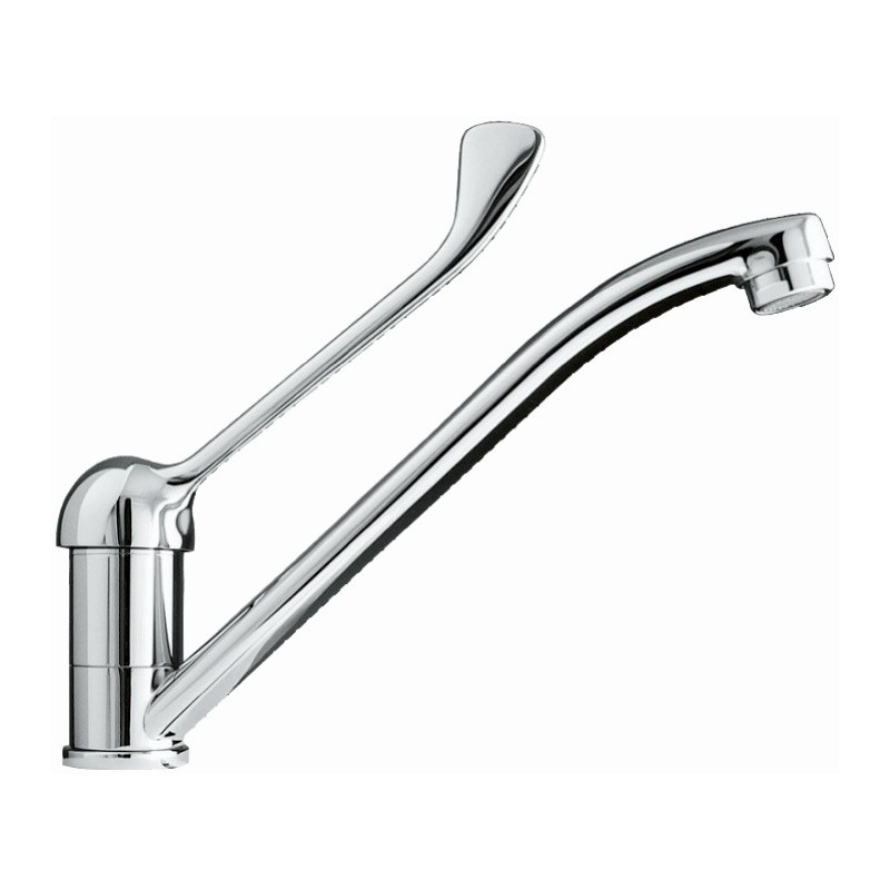 CIAO monocomando lavello monoforo leva clinica finitura cromo