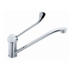 FLY monocomando lavello monoforo leva clinica finitura cromo