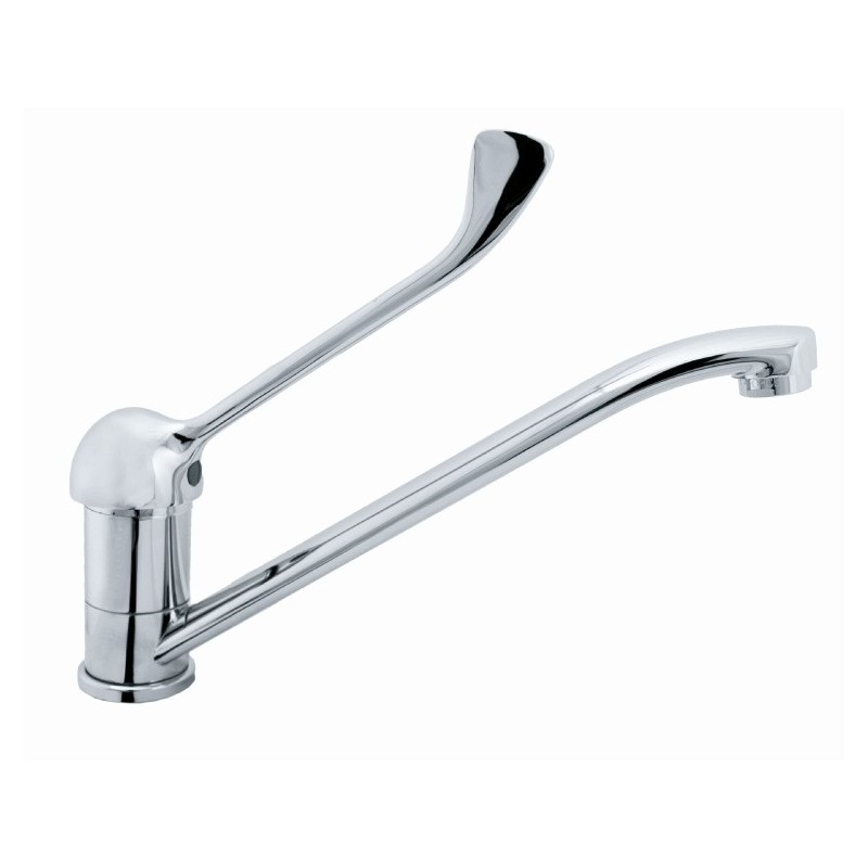 FLY monocomando lavello monoforo leva clinica finitura cromo