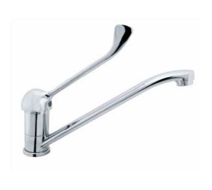 FLY monocomando lavello monoforo leva clinica finitura cromo