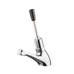 COMMUNITY COMFORT Rubinetto collo cigno con leva temporizzato 1/2" 8-12 secondi finitura cromo