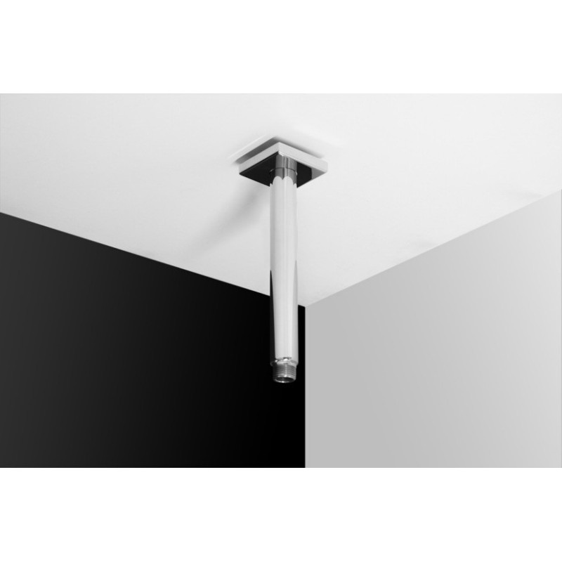 BRACCIO TONDO 156 Braccio tondo a soffitto L. 250x25 in acciaio inox finitura super mirror