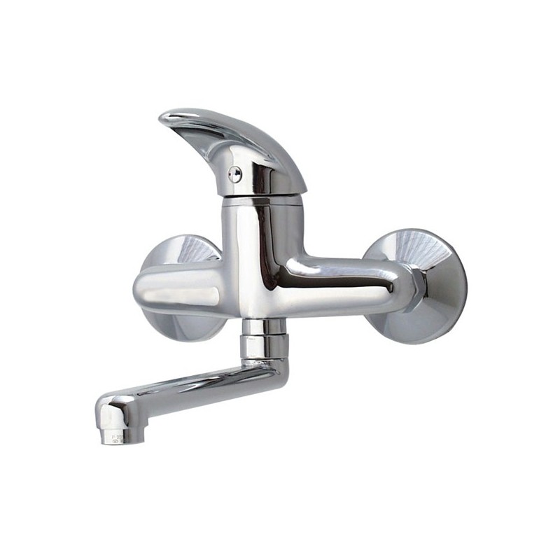 LISCAMM miscelatore cucina a parete finitura cromo