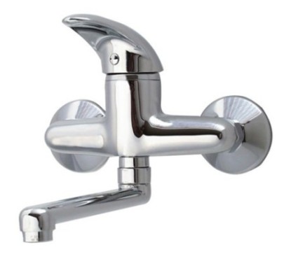 LISCAMM miscelatore cucina a parete finitura cromo