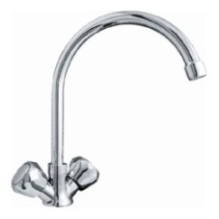 ECO2 monoforo lavello canna alta finitura cromo