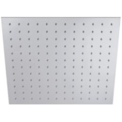 SQUARE FLAT Soffione rettangolare in acciaio 20x30 cm