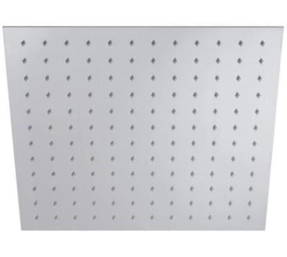 SQUARE FLAT Soffione rettangolare in acciaio 20x30 cm