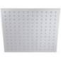 SQUARE FLAT Soffione rettangolare in acciaio 20x30 cm