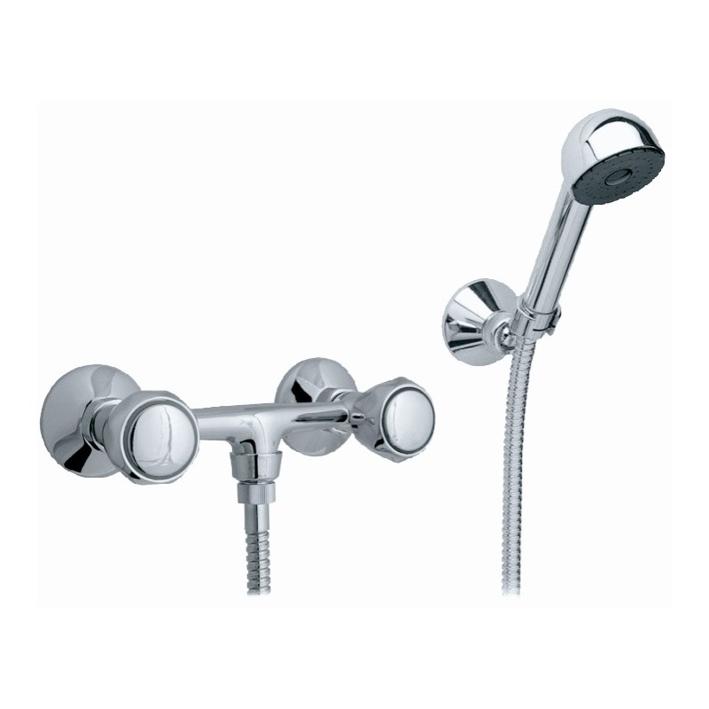 ECO2 gruppo doccia esterno con duplex finitura cromo