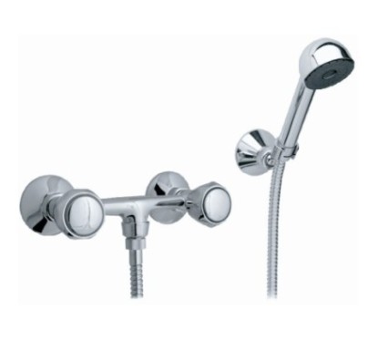 ECO2 gruppo doccia esterno con duplex finitura cromo