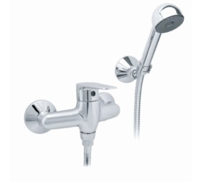 LINE monocomando doccia esterno con duplex finitura cromo