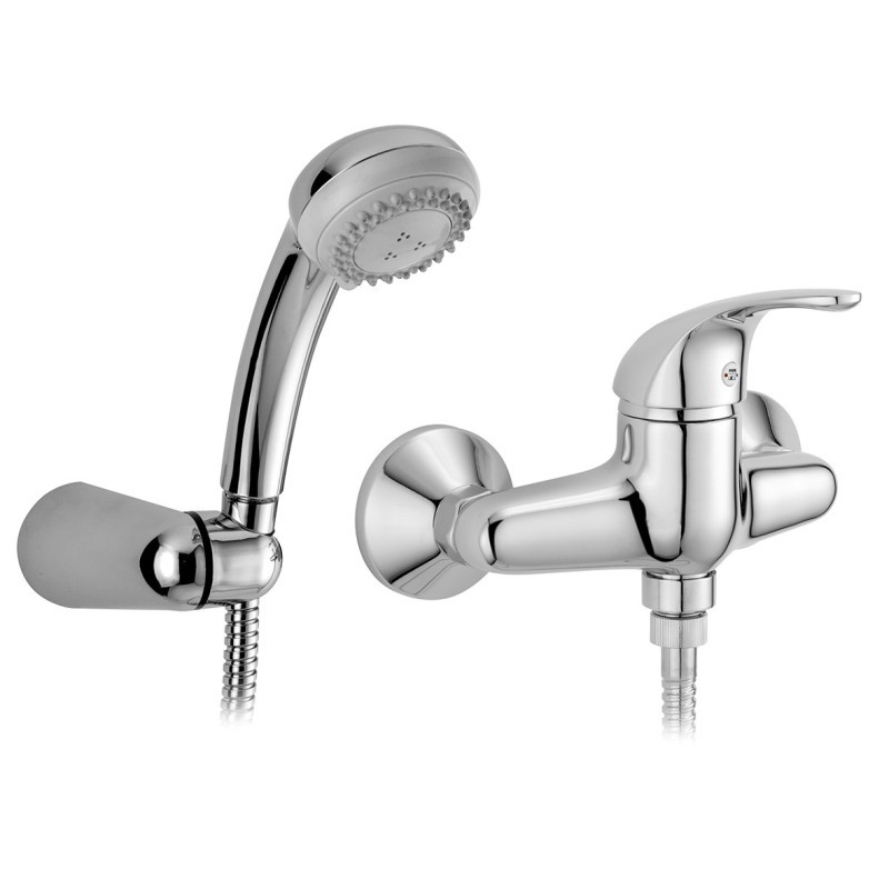 ITALY Monocomando doccia esterno con kit doccia finitura cromo