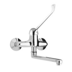 COMMUNITY COMFORT Monocomando lavello a muro leva clinica finitura cromo