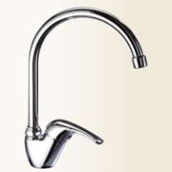 LINEA CUCINA Miscelatore per lavello con canna alta finitura sale & pepe