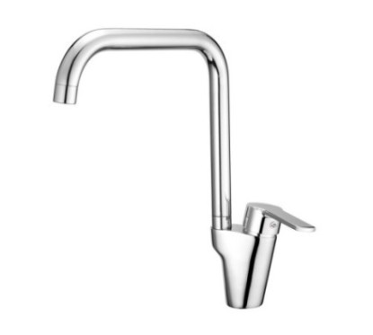 YUMA Monocomando lavello canna alta sagomata finitura cromo