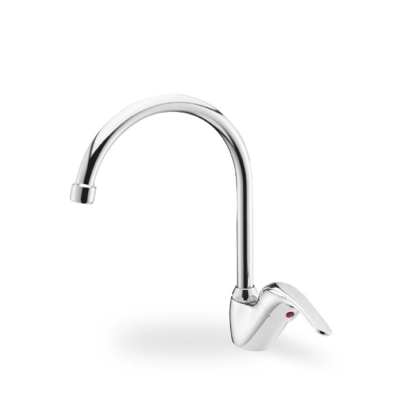 Monocomando per lavello corpo ø45mm finitura cromo