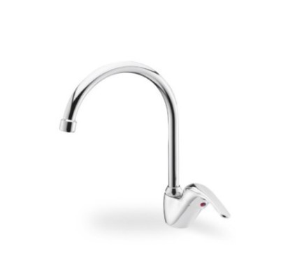 Monocomando per lavello corpo ø45mm finitura cromo