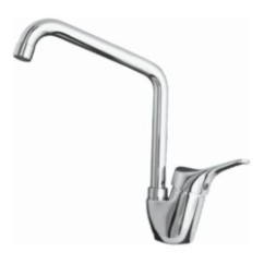 TREND monocomando lavello leva laterale canna "L" finitura cromo