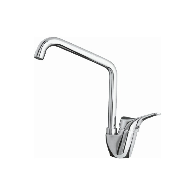 TREND monocomando lavello leva laterale canna "L" finitura cromo