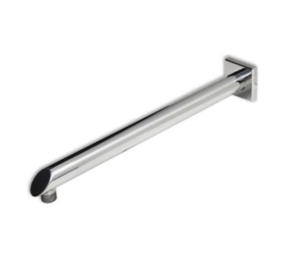 BRACCIO TONDO 155 Braccio tondo a muro L. 400x25 in acciaio inox finitura super mirror