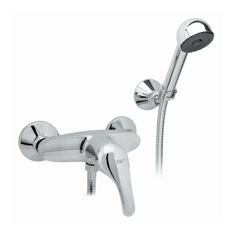 CIAO monocomando doccia esterno frontale con duplex finitura cromo