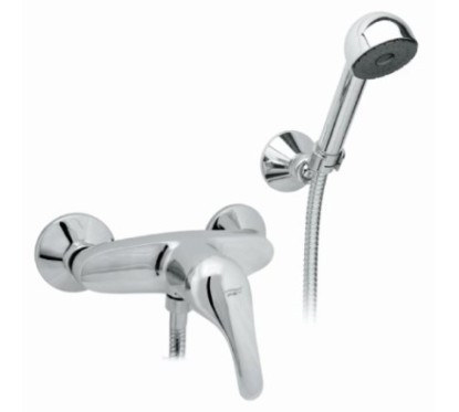 CIAO monocomando doccia esterno frontale con duplex finitura cromo