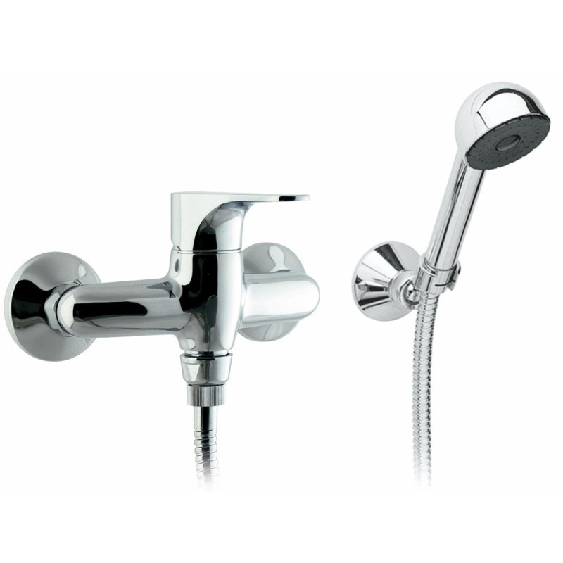 FLY monocomando doccia esterno con duplex finitura cromo