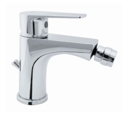 LINE monocomando bidet con scarico finitura cromo
