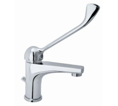 LINE monocomando lavabo leva clinica con scarico finitura cromo