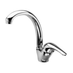 Miscelatore cucina con canna girevole finitura cromo