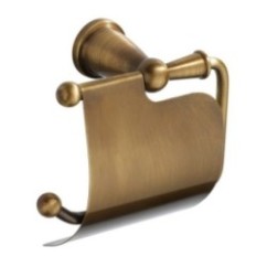 ARMONIA portarotolo con coperchio finitura bronzo