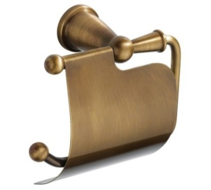 ARMONIA portarotolo con coperchio finitura bronzo